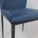 Стул OREO, синий велюр HLR-63/черный